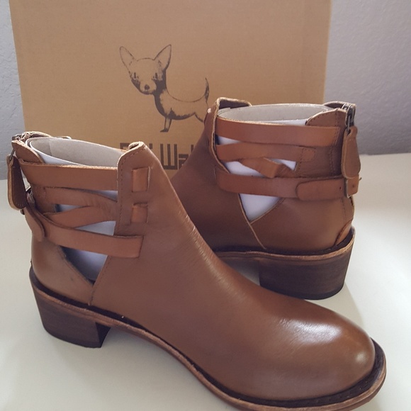 GeeWawa Handmade Strappy Ankle Boots New 8 - Picture 2 of 4